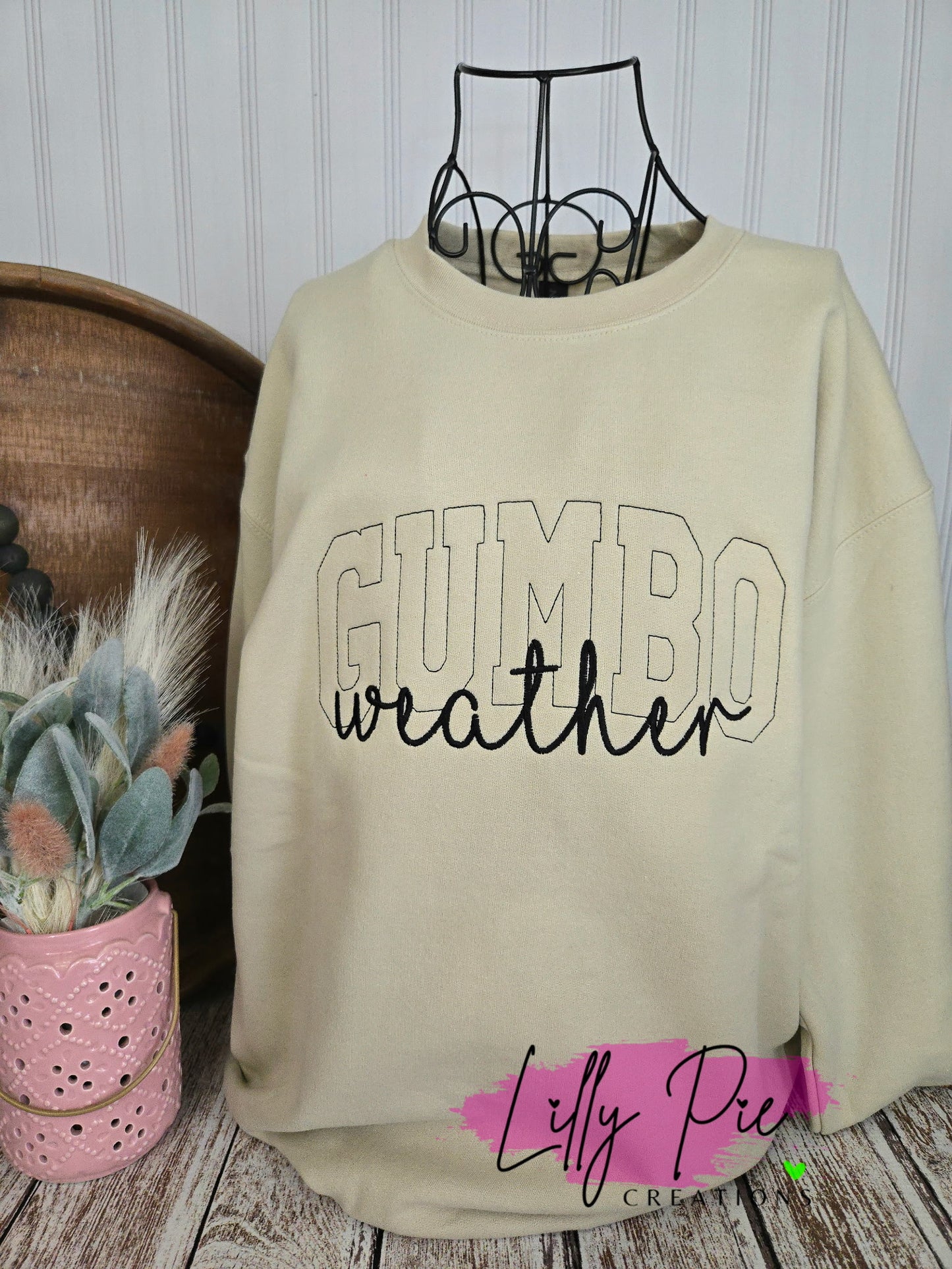 Gumbo Weather Embroidered Sweatshirt