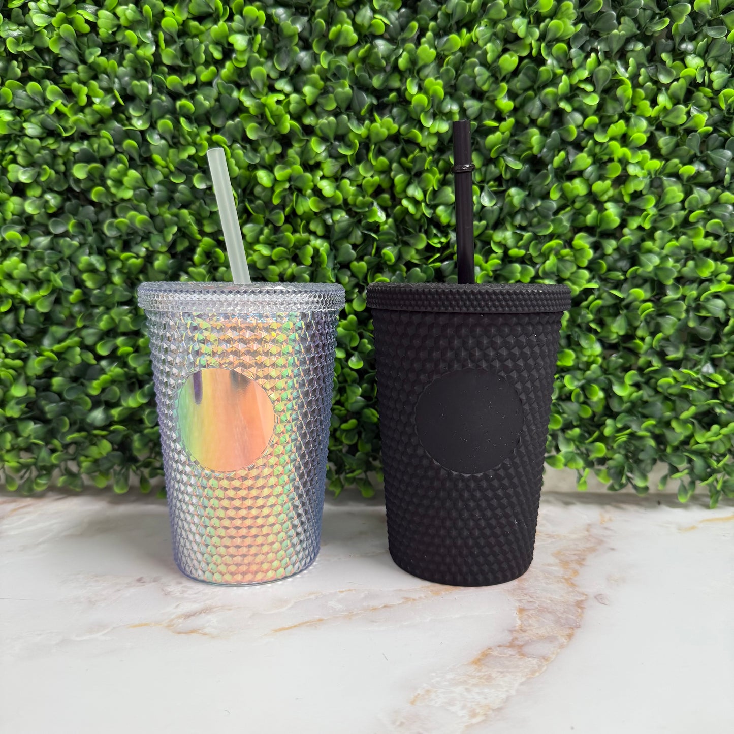Small Studded Acrylic Tumblers (12 Oz)