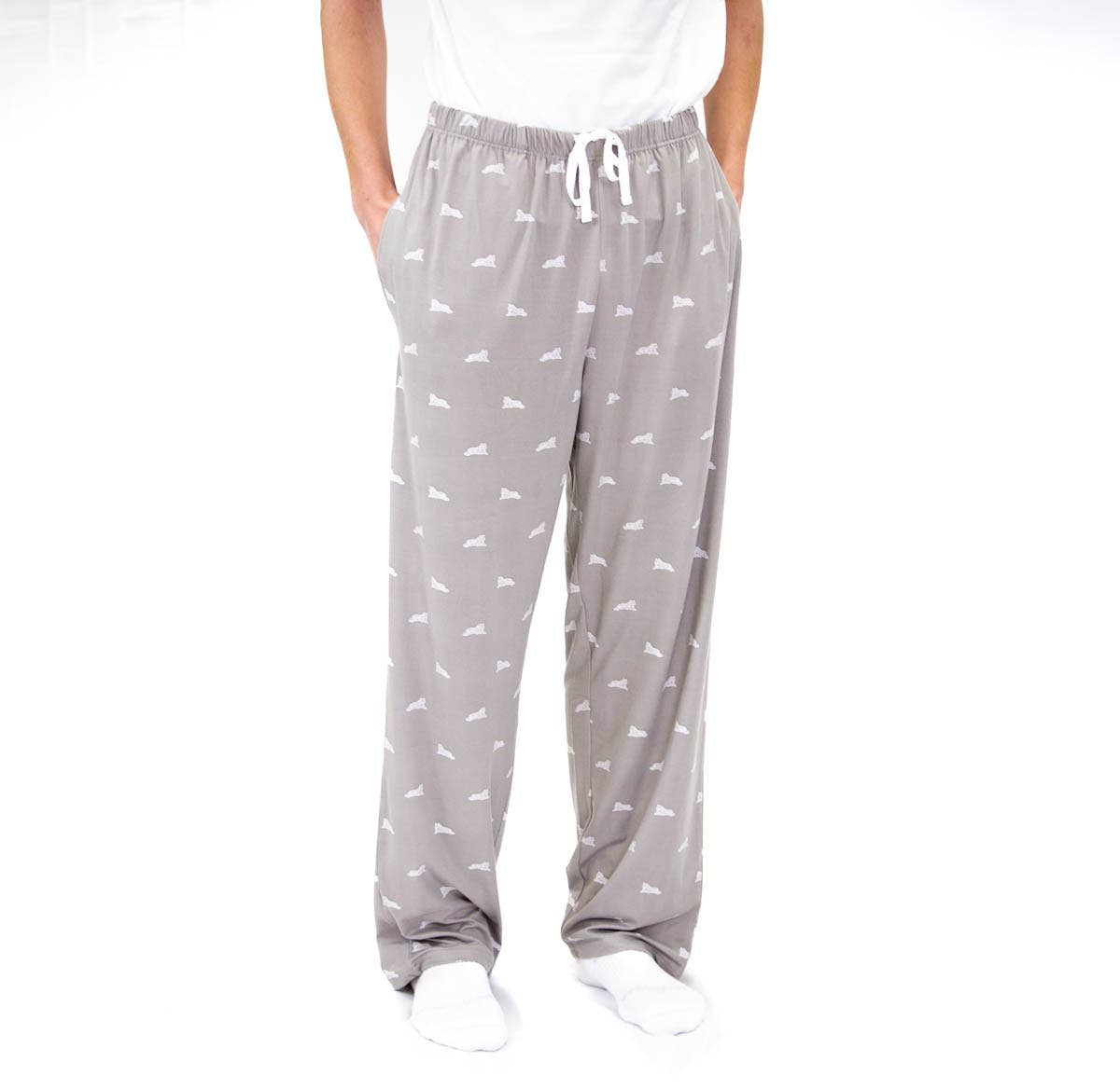 Men's Tiger Sleep Pants Gray/White -Asst.