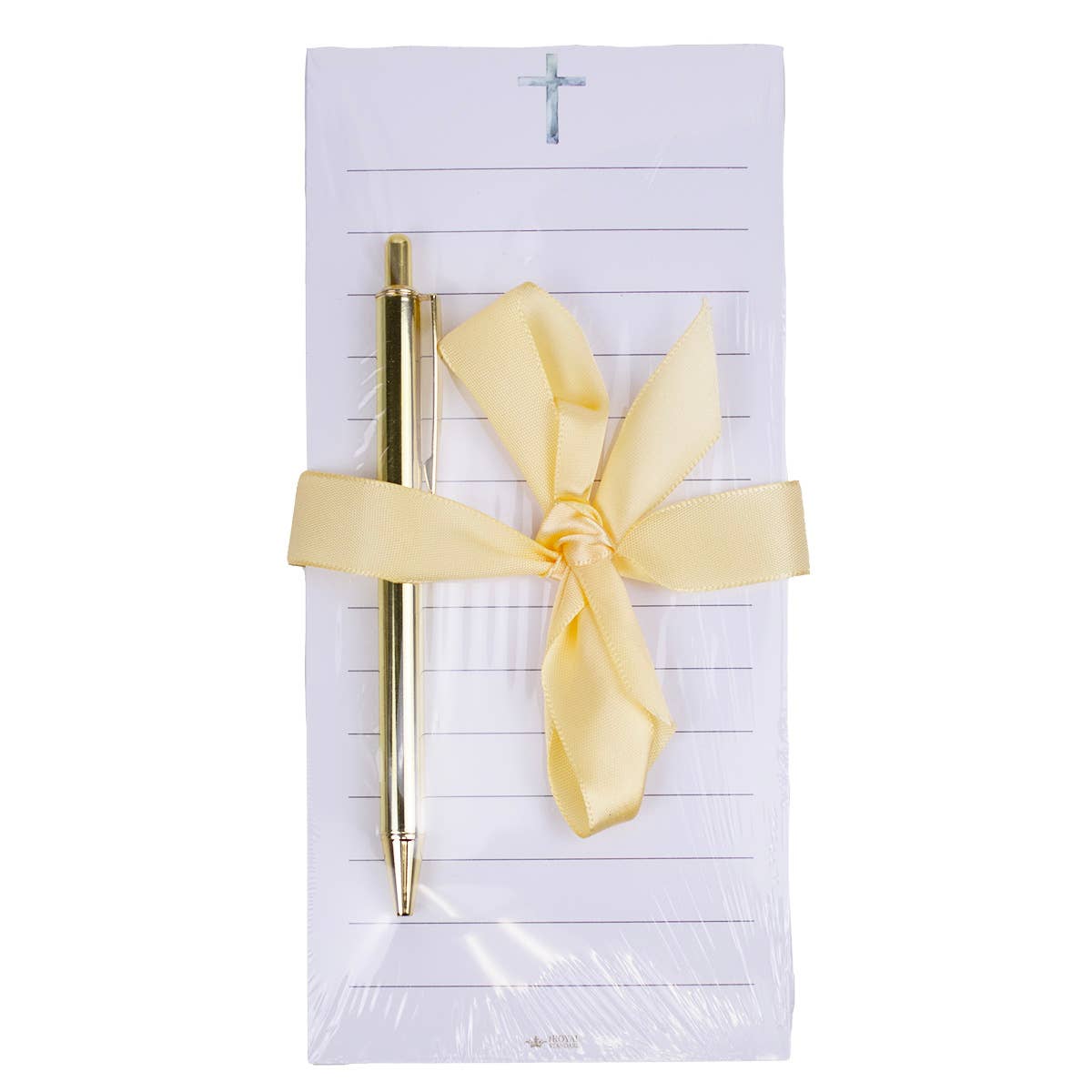 Jade Cross Notepad Gift Set White/Blue 4x8.5