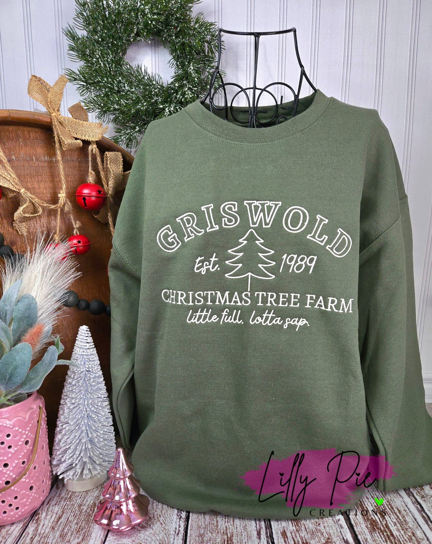 Griswold Christmas Tree Farm Embroidered Sweatshirt