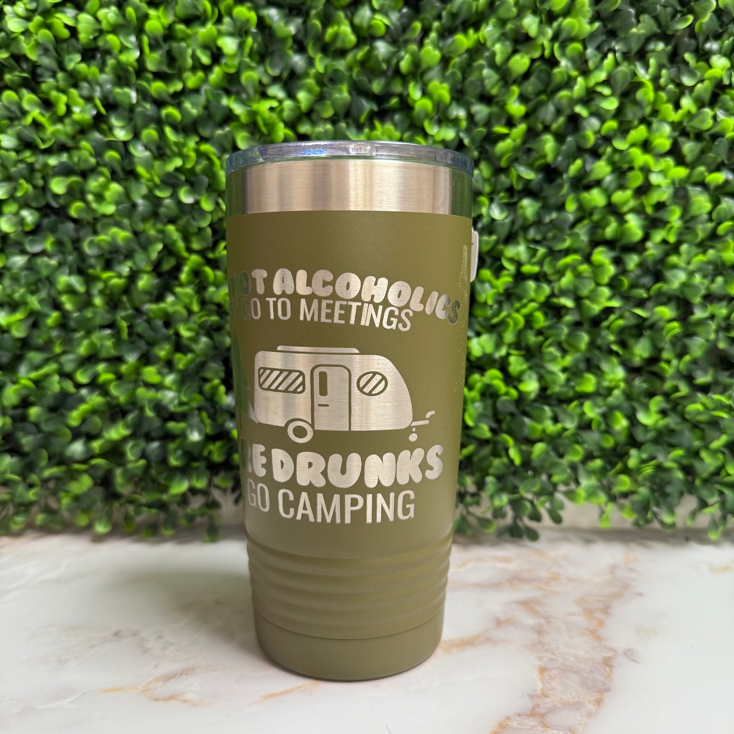 20 oz Laser Engraved Polar Camel Tumbler - With Lid