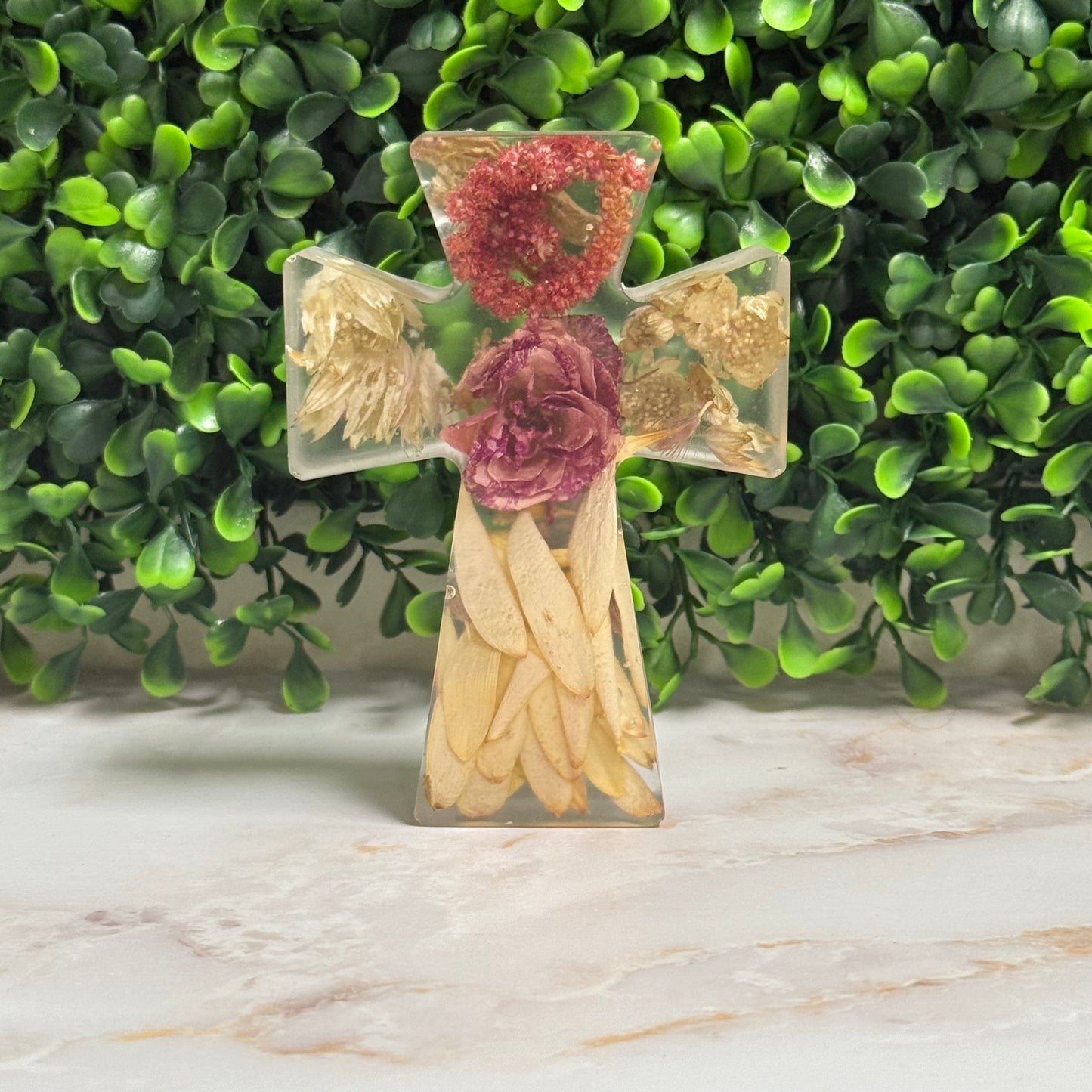 Preserved Flower Cross