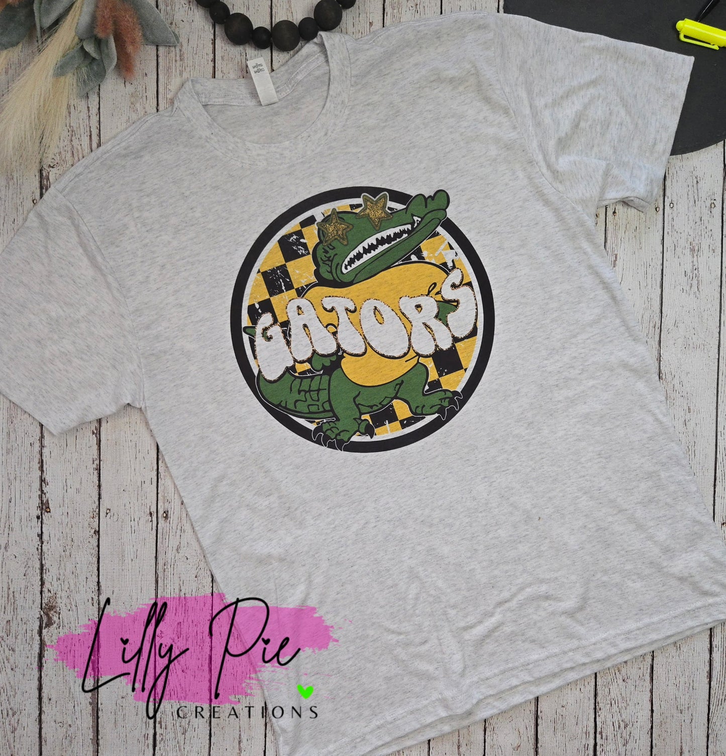 Pre-Order Checkered Preppy Mascot High School T-Shirts -turnaround time 2 weeks - Lilly Pie Creations