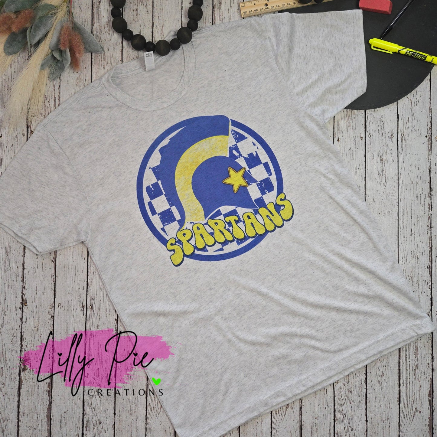 Pre-Order Checkered Preppy Mascot High School T-Shirts -turnaround time 2 weeks - Lilly Pie Creations
