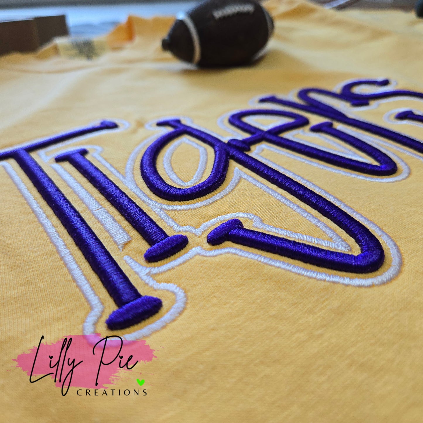 Puff Embroidered Tigers Comfort Colors T-shirt