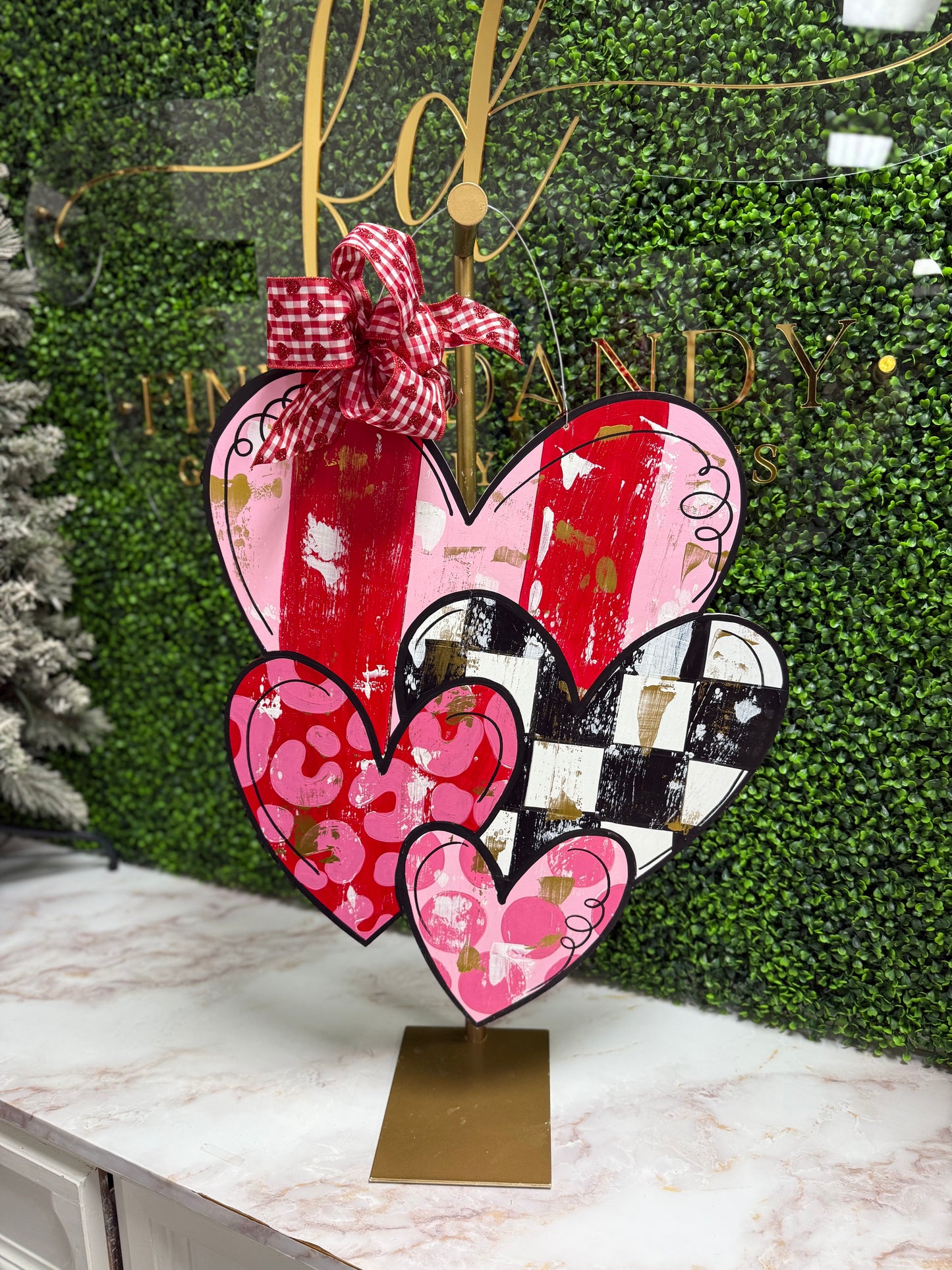 Valentine Hearts Door Hanger