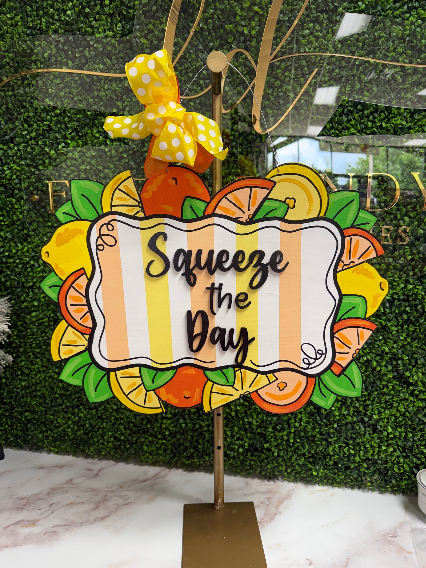 Squeeze the Day Door Hanger