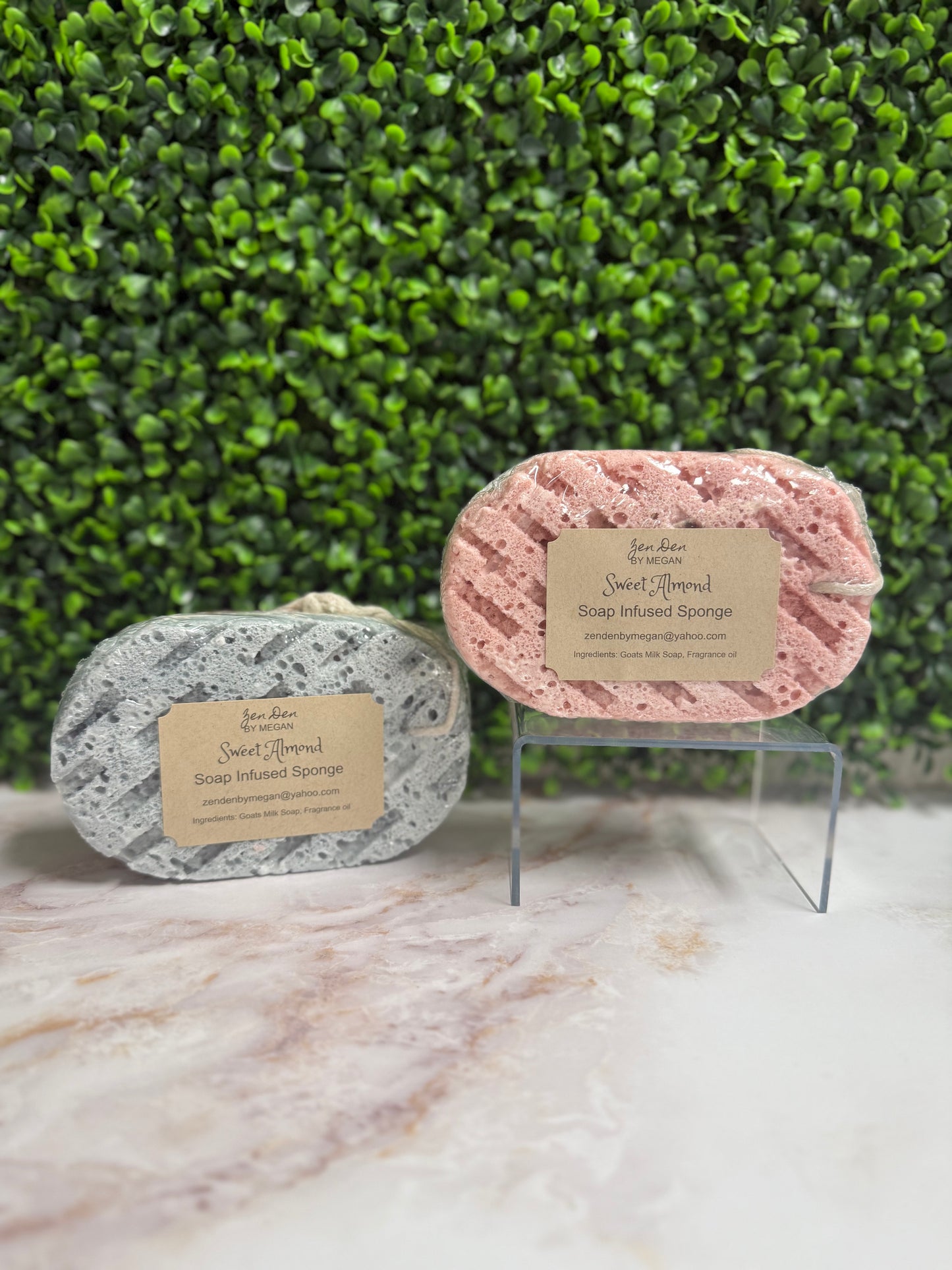 Soap Infused Sponge - Sweet Almond