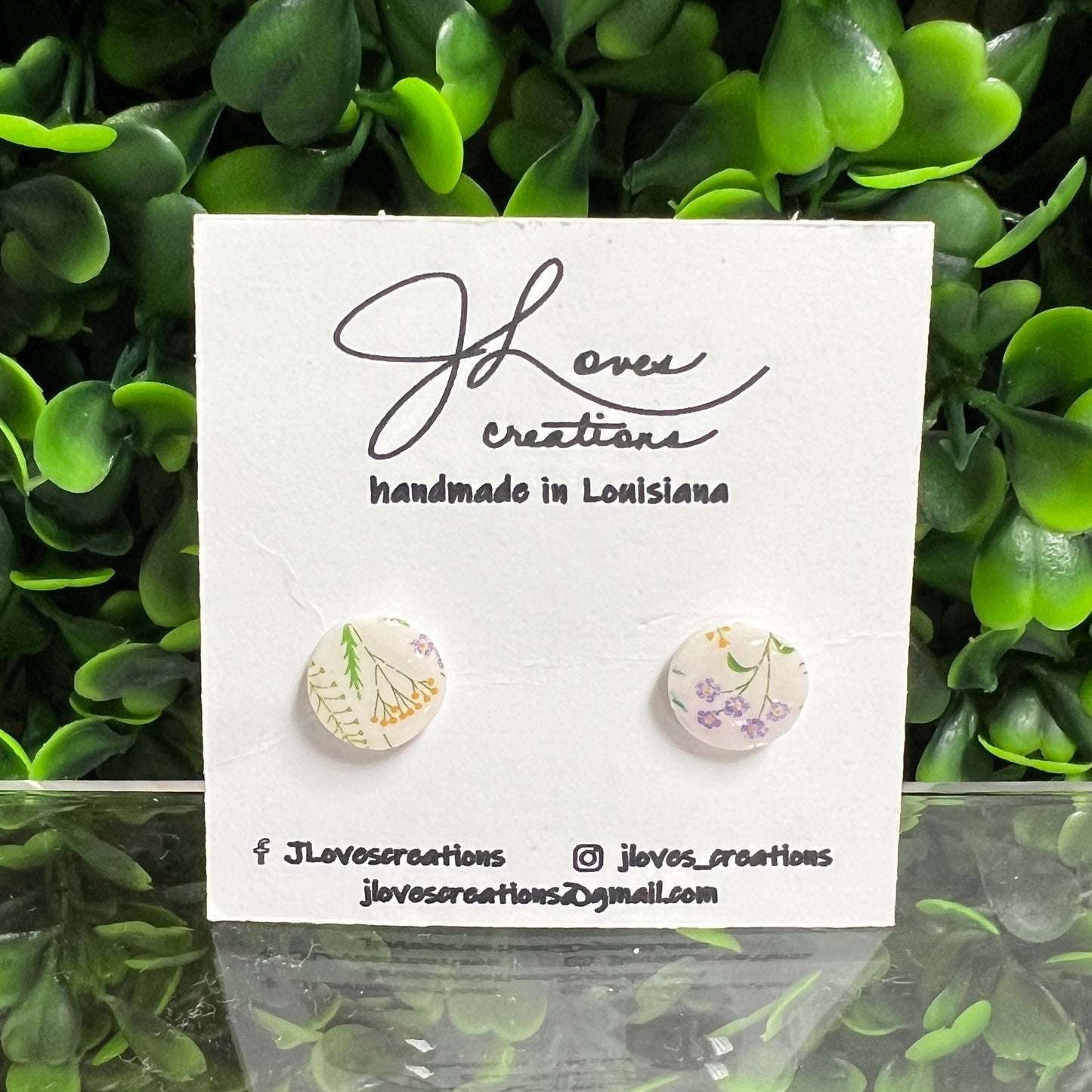 White Wildflower Earrings