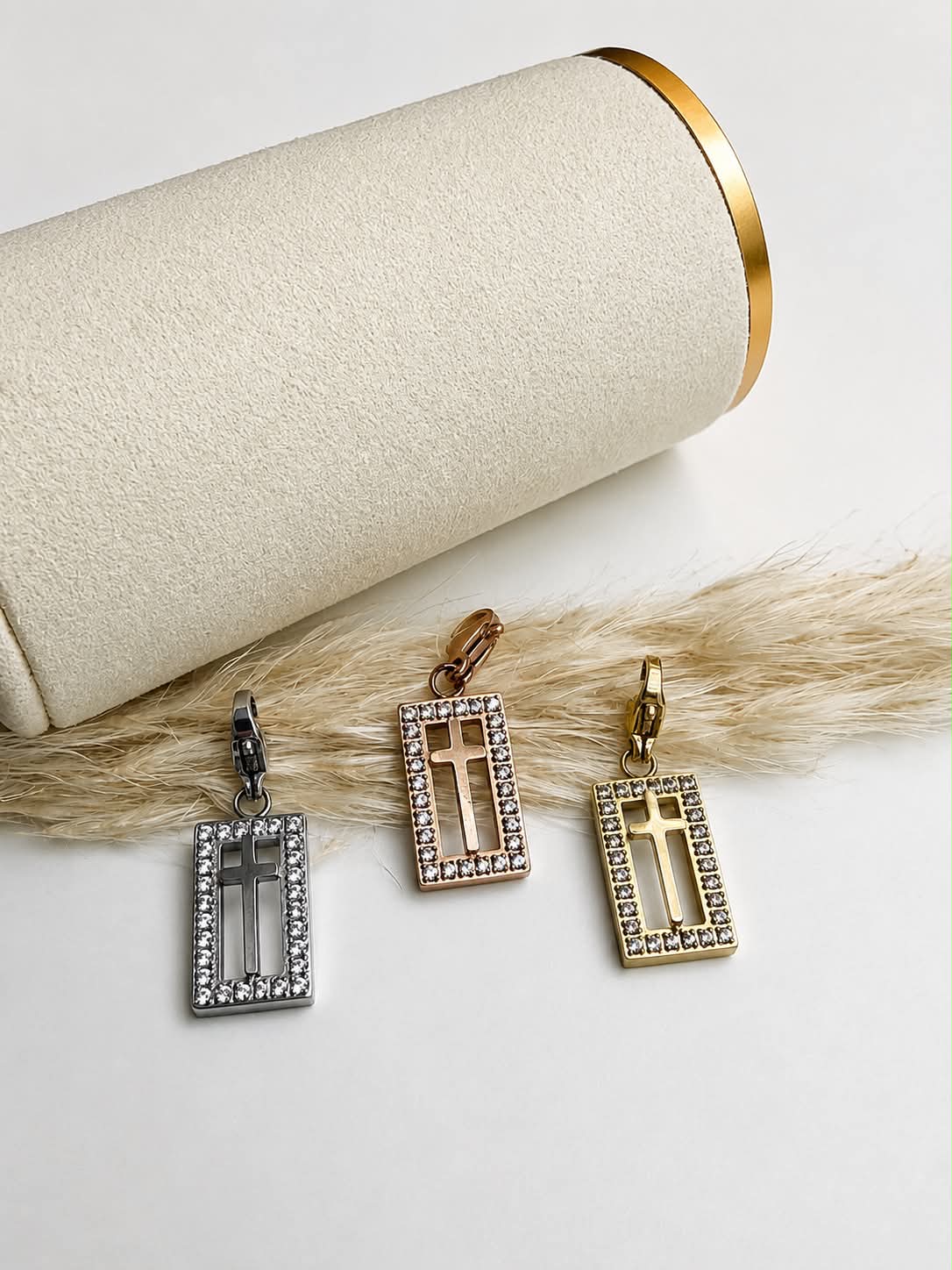 Framed in Faith Rose Gold Charm