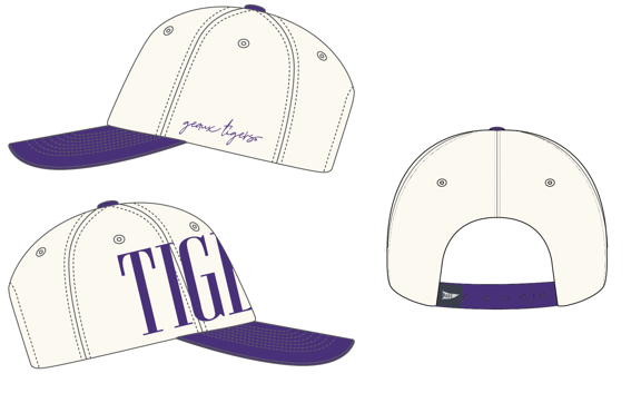 LSU Saturday Stretch Canvas Trucker Hat