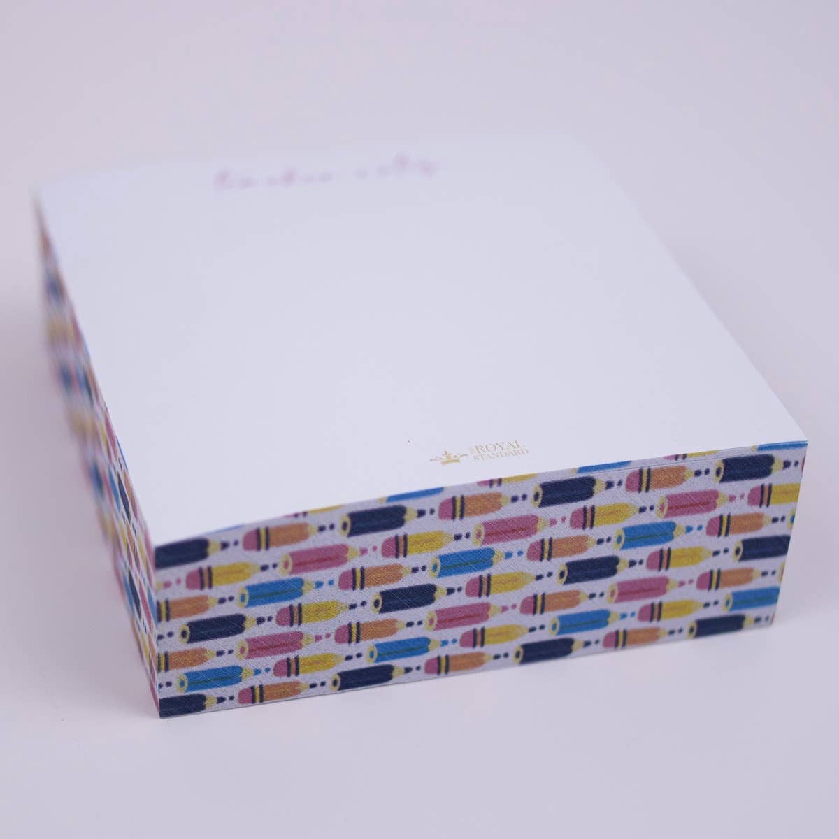 Teacher Notes Sticky Note Cube White/Multi 3x3