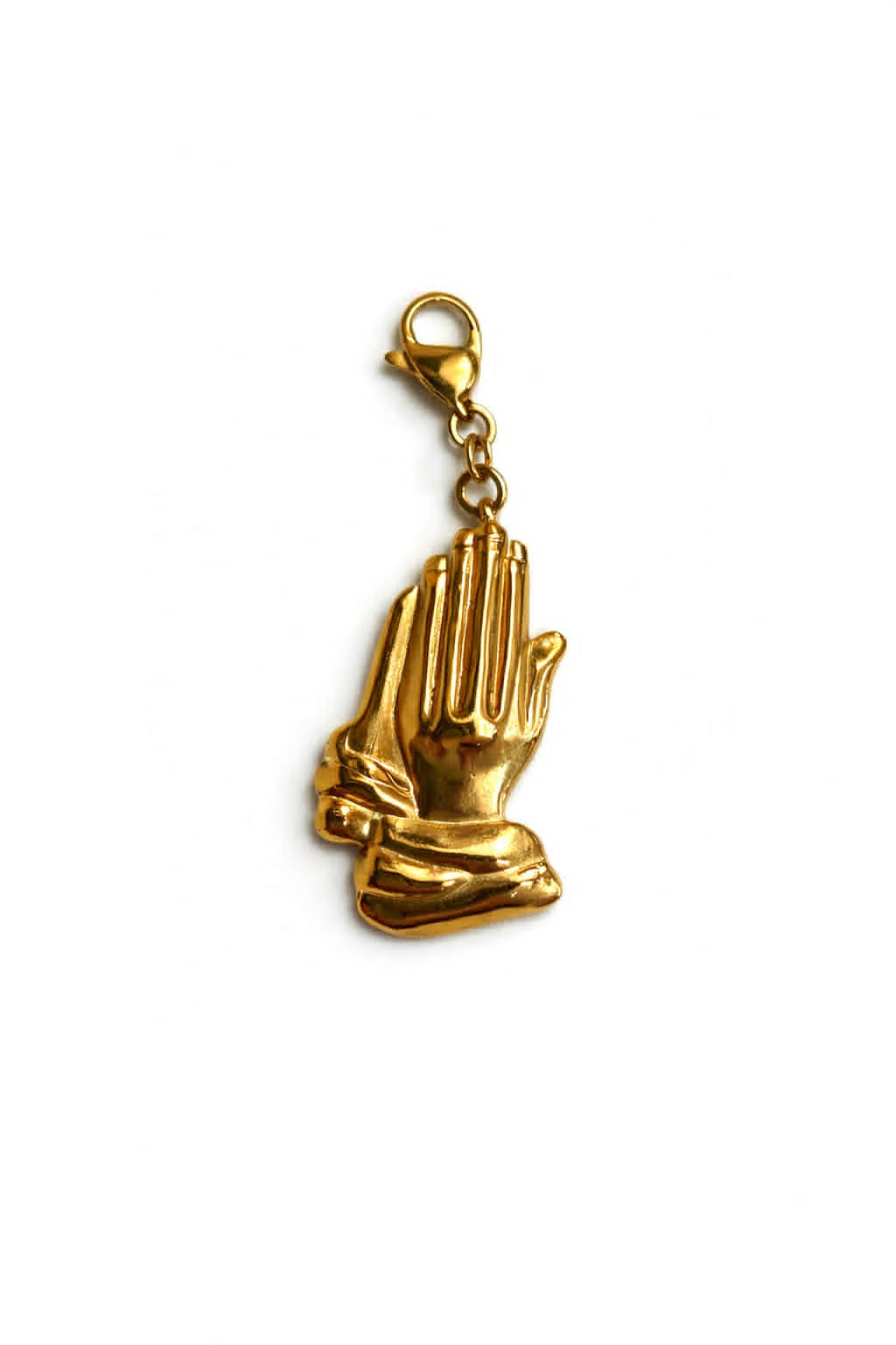 Hands In Prayer Gold Charm