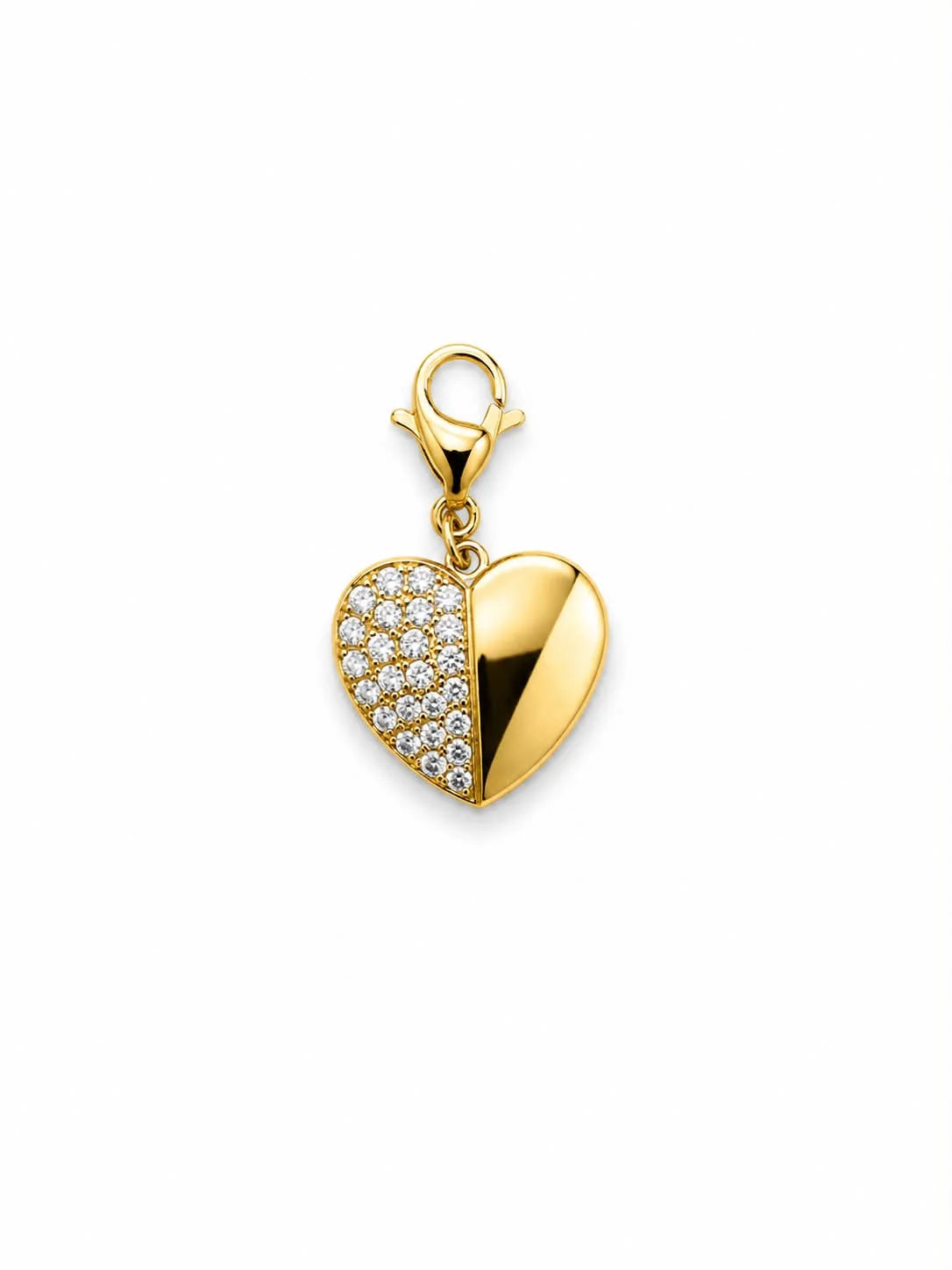 Two Become One Heart Charm