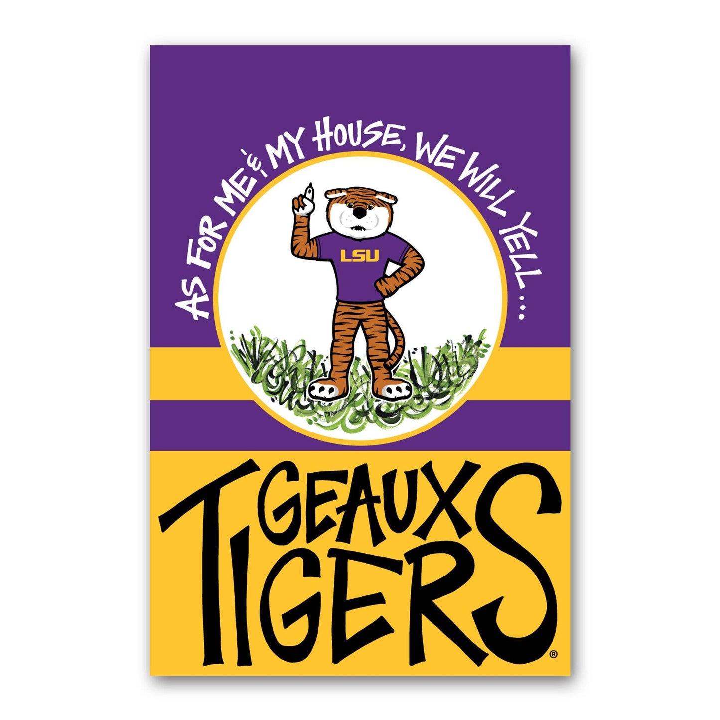 LSU As For Me Flag