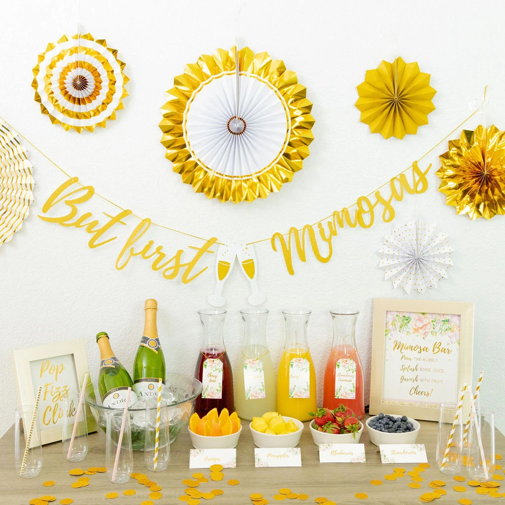 Mimosa Bar Decorations Kit - Bridal Shower & Birthday Party
