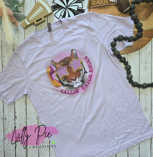 Callin Baton Rouge Lavender Sublimated T-shirt