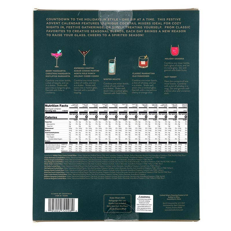 12 Days of Cocktails - Drink Mix Set