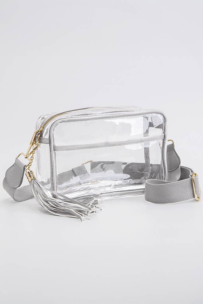 Clear PU Cross Body Camera Bag