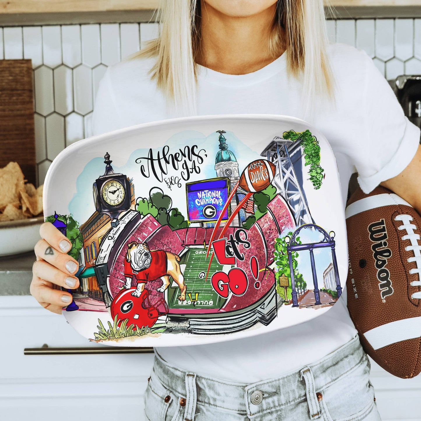 Serving Platter, Georgia, Alabama, Louisiana, Mississippi+