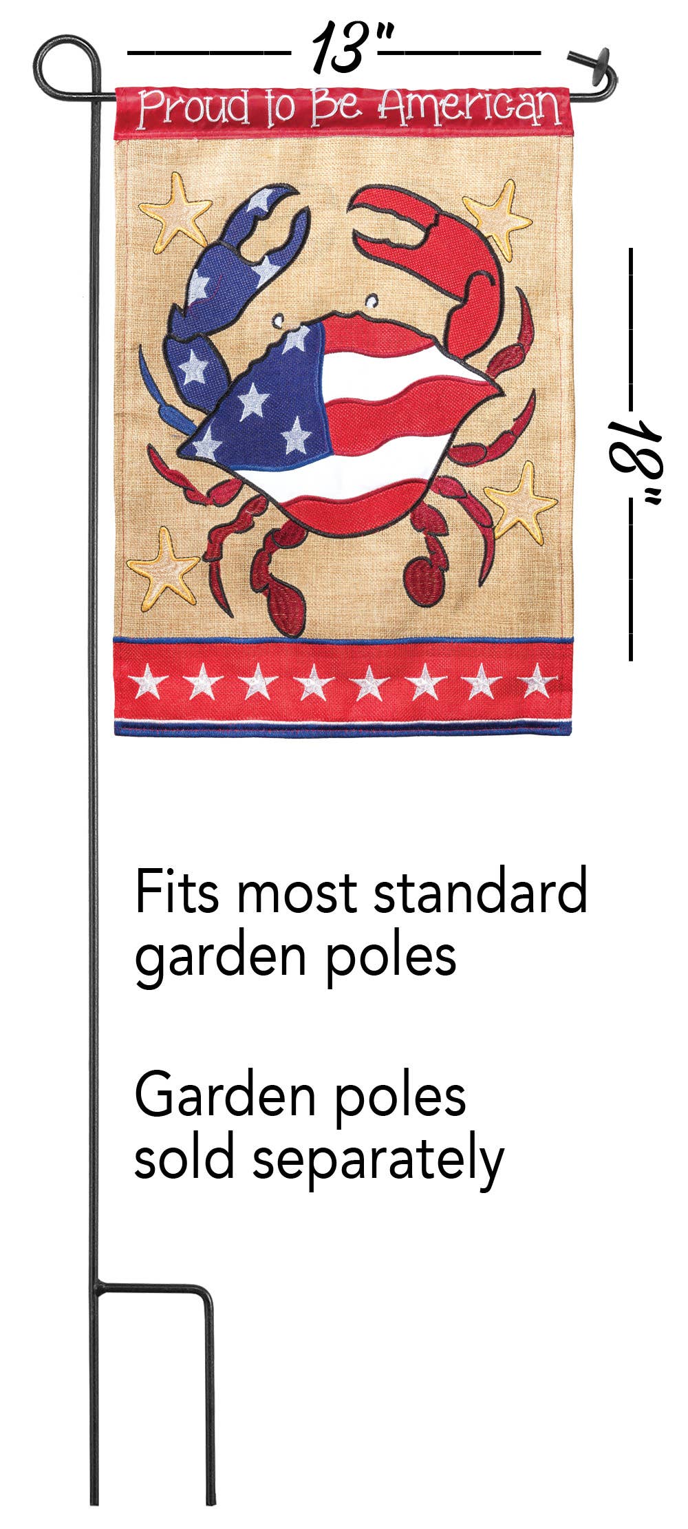 Proud To Be American Garden Flag