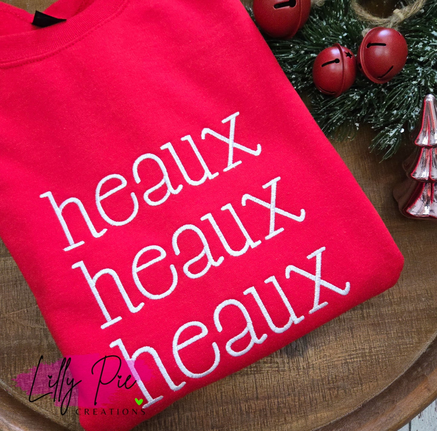 Heaux, Heaux, Heaux Louisiana Christmas Sweatshirt (T-shirt Available)
