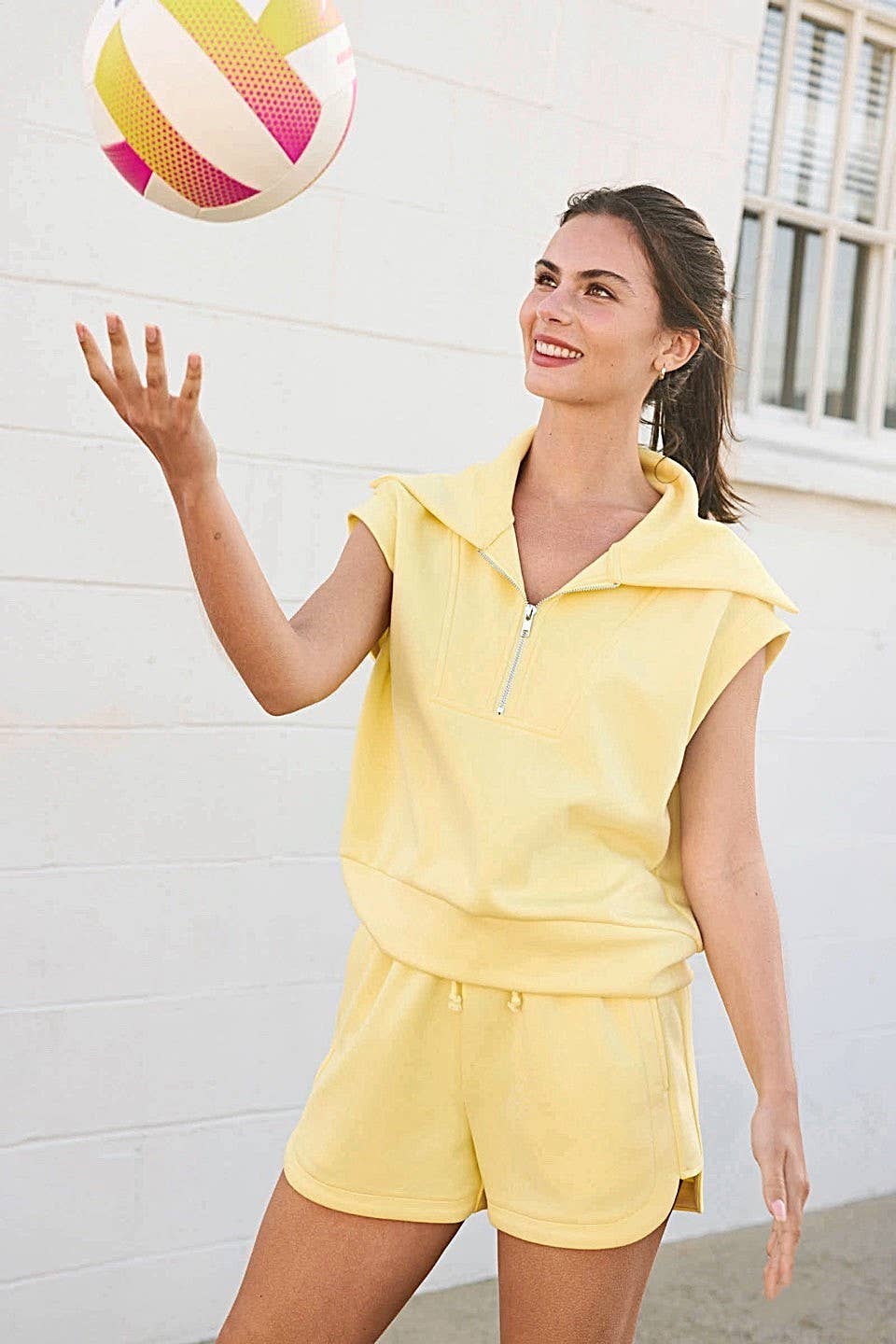 Blake Half Zip Top and Shorts Set