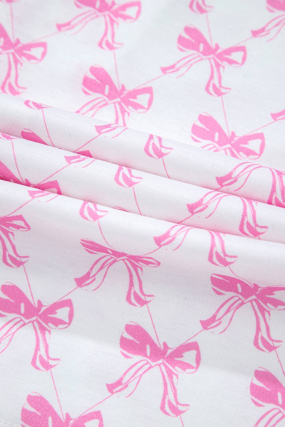 Bow Print Cute Knot Shirts & Shorts Set | S-XL