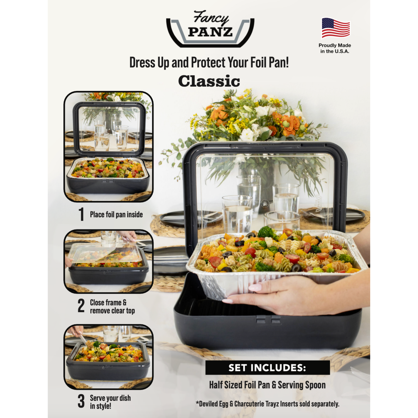 Classic Set - Pan Frame w/ Lid & Serving Spoon - Navy
