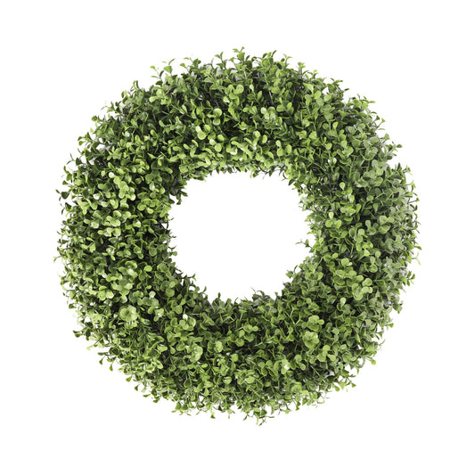UV Boxwood Round Wreath 17.5 Inch