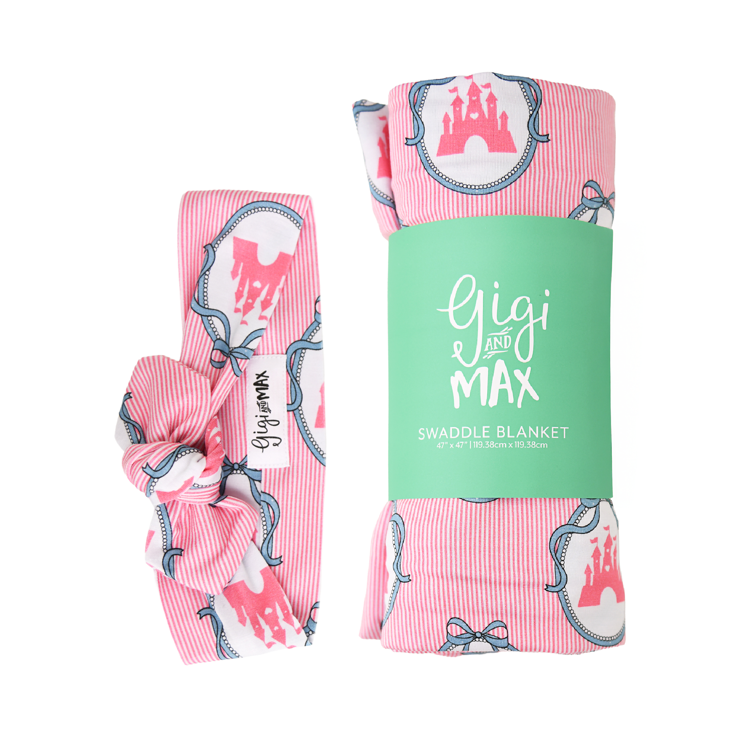 Maeve Castles SWADDLE Bamboo Baby Blanket Coming Home Gift