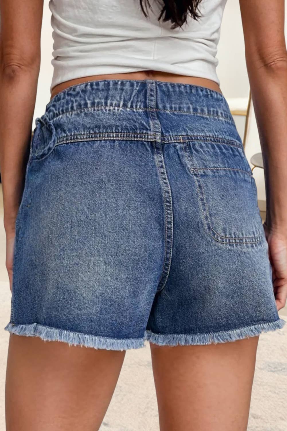 Western Wrapped Tied Waist Denim Skort | US4-16