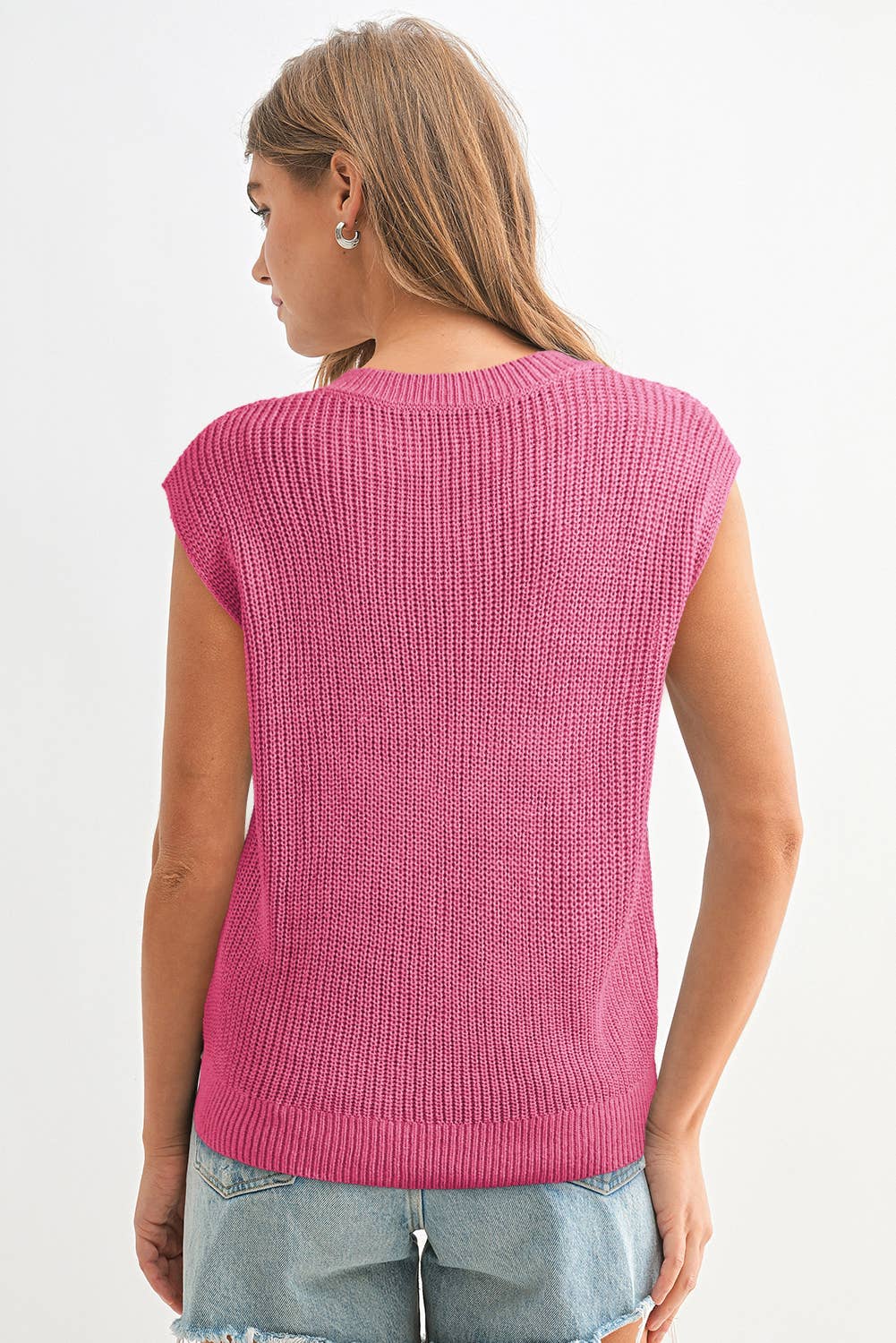 Western Cowboy Embroidery Sleevless Sweater | S-XL