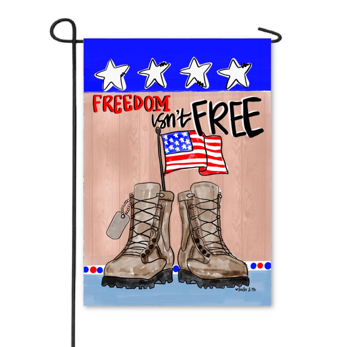 Freedom Isn't Free Garden Flag