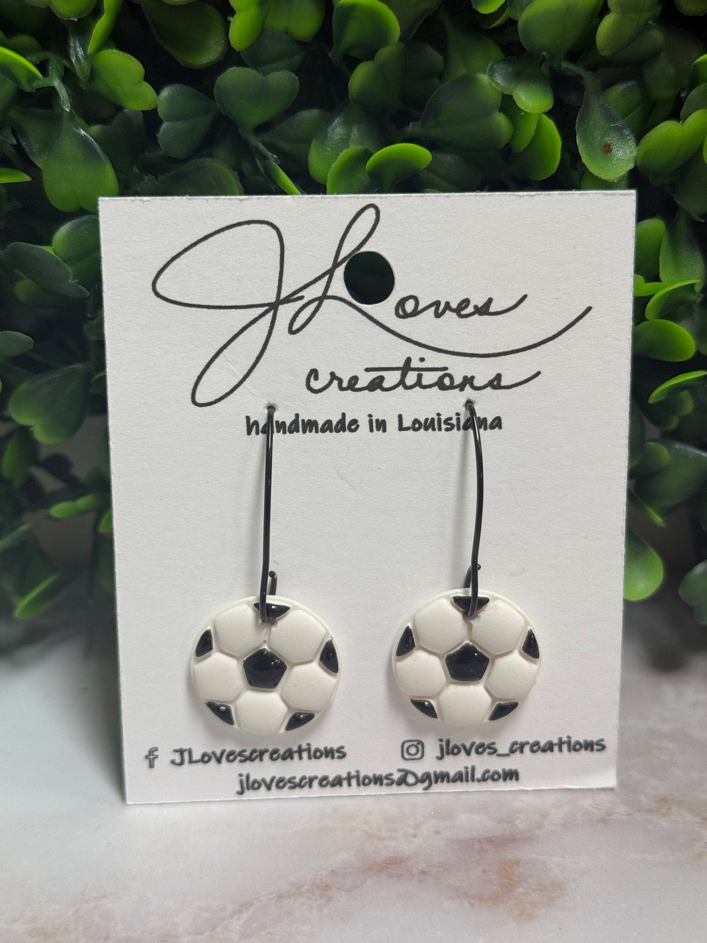 Soccer Earrings