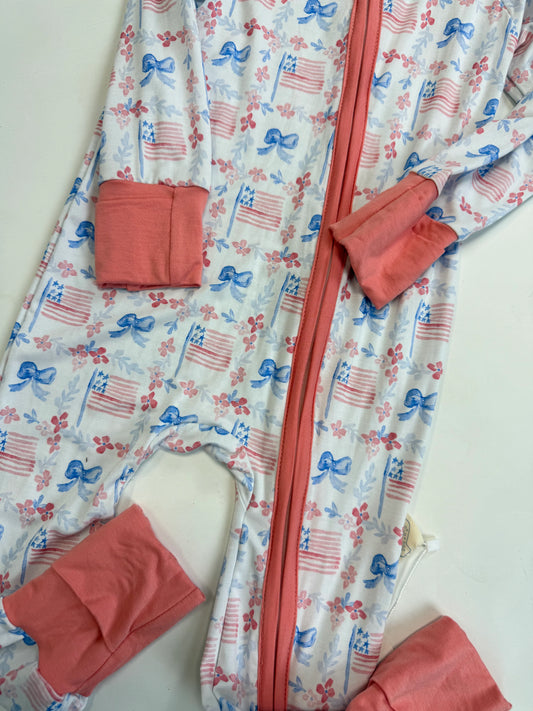 Bows and Flags Zippy Bamboo
