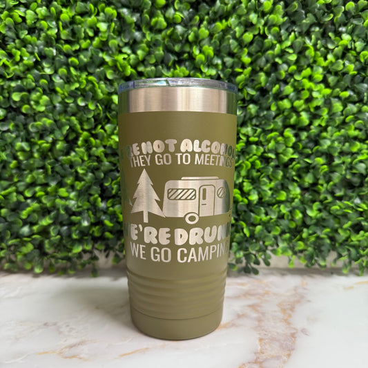 20 oz Laser Engraved Polar Camel Tumbler - With Lid