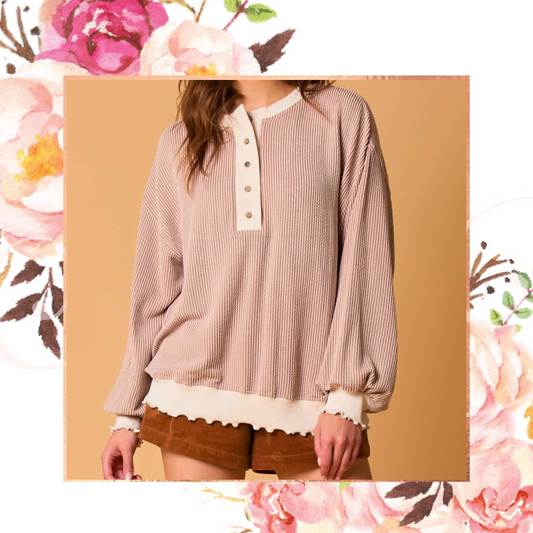 Urban Rib Henley Pullover