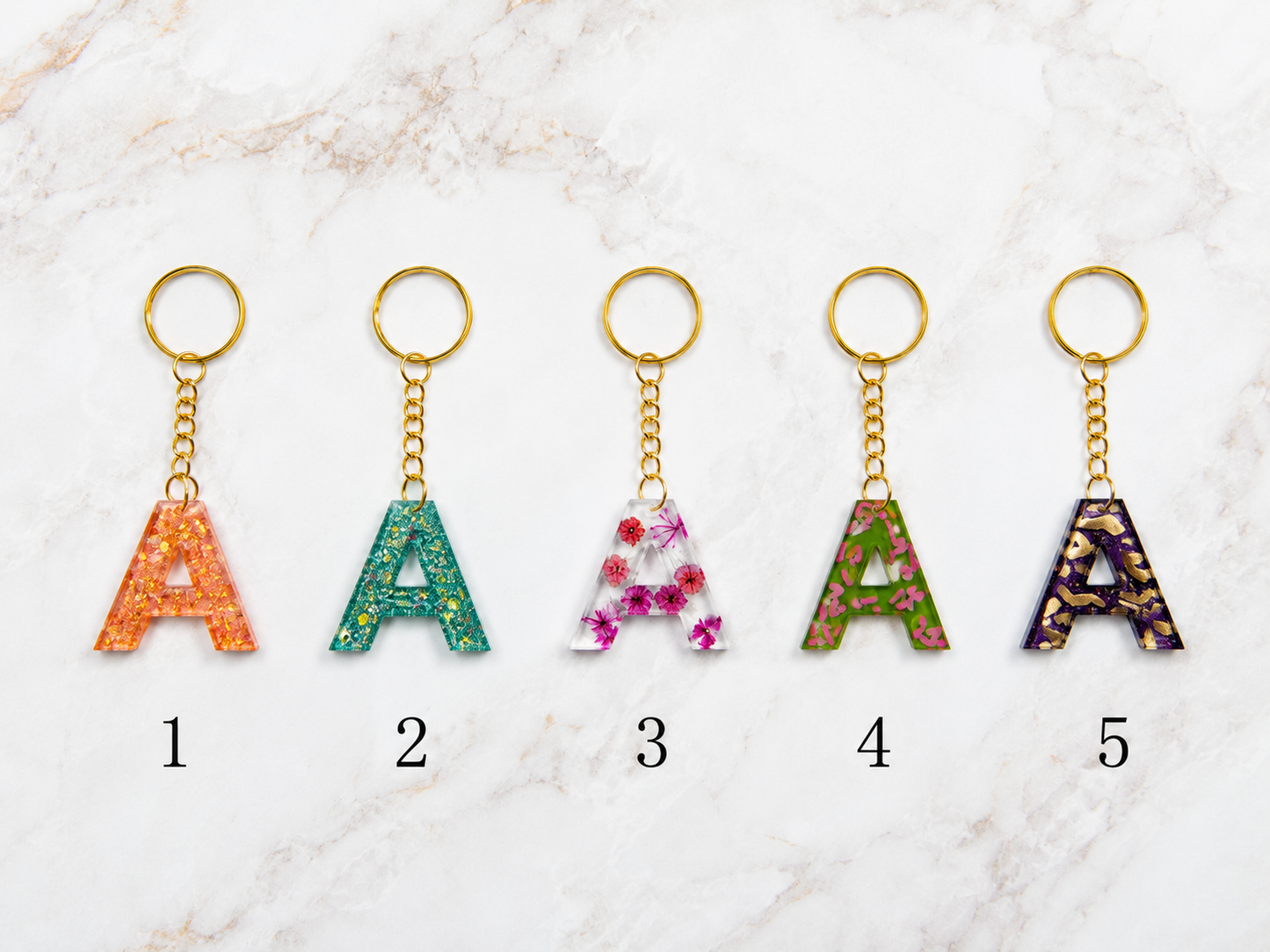 Acrylic Keychain Letter A
