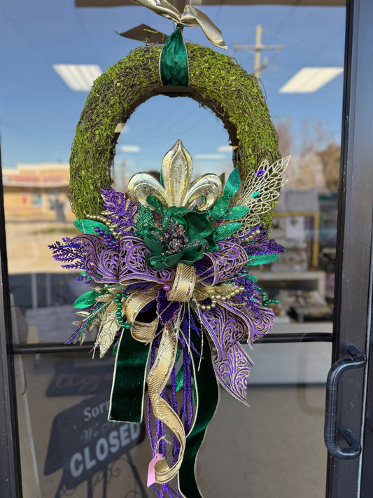 Mardi Gras Wreath