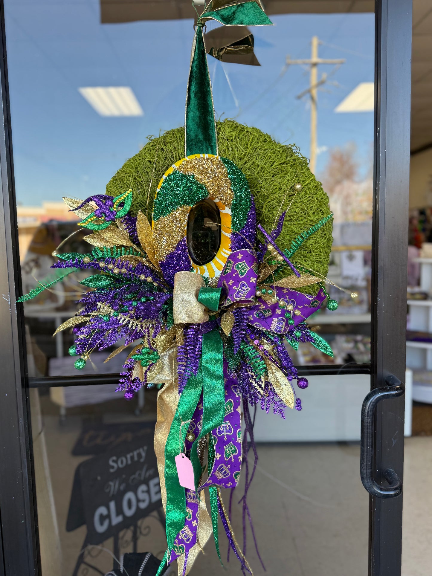 Mardi Gras Wreath