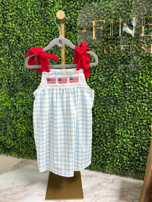 Trio Ruffle Flags Dress