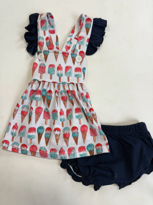 USA Popsicle Bloomer Set