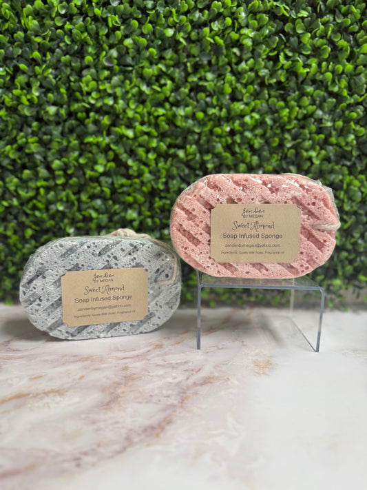 Soap Infused Sponge - Sweet Almond