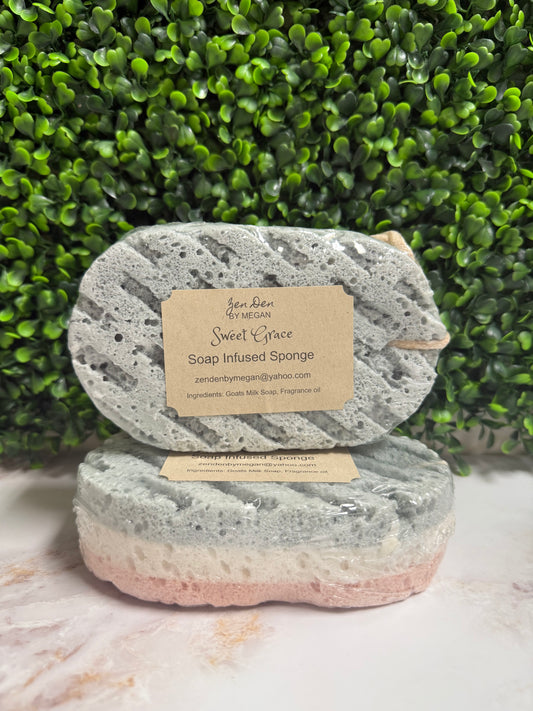 Soap Infused Sponge Sweet Grace