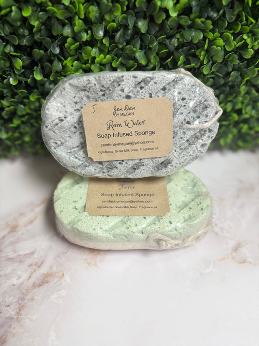 Soap Infused Sponge Rain Water