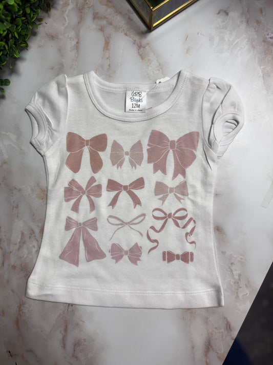 Pink Bows Sublimated Toddler Tee