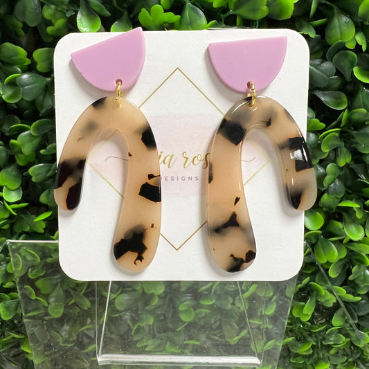 Acrylic U Drop Earrings