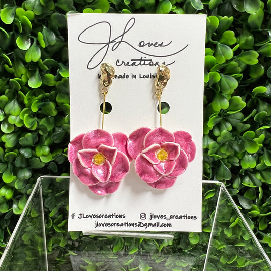Rose Drop Earrings